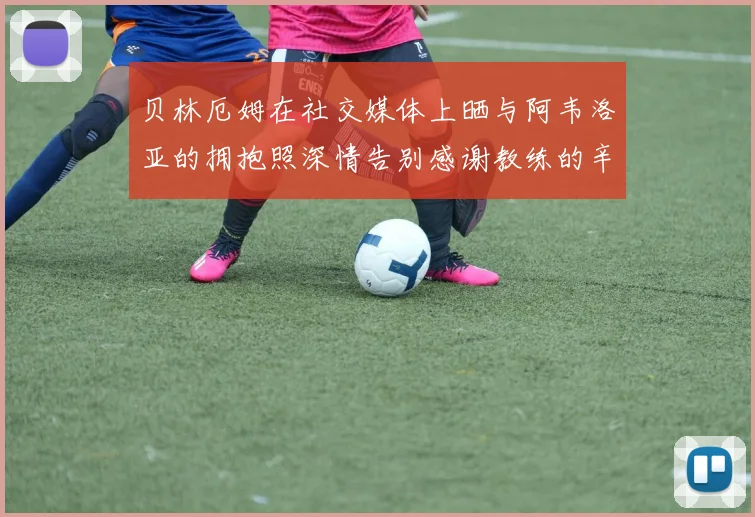 贝林厄姆在社交媒体上晒与阿韦洛亚的拥抱照深情告别感谢教练的辛勤付出